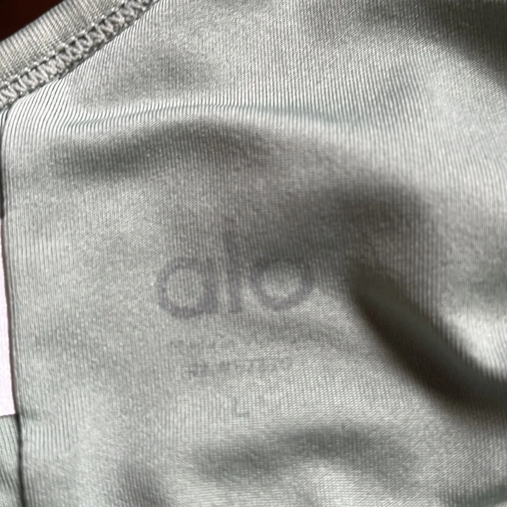 ALO Yoga Light Sage Strappy Sports Bra - Picture 7 of 8